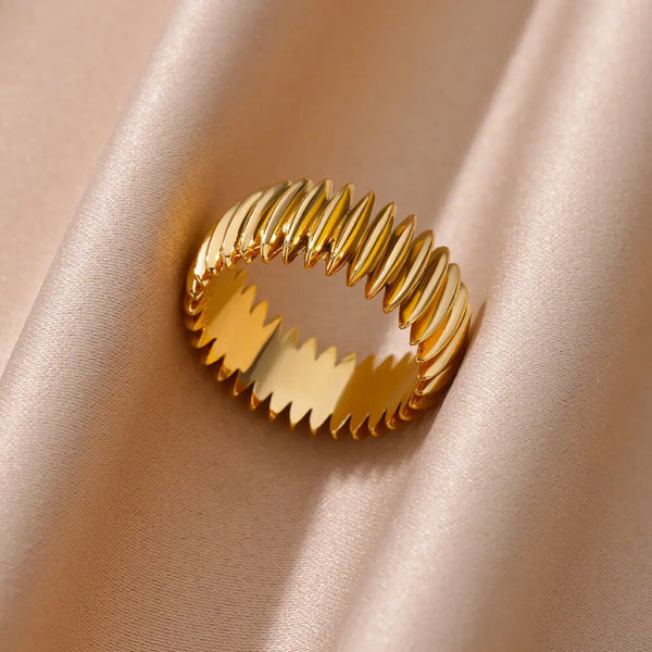 Solstice Sculpted Ridge Ring