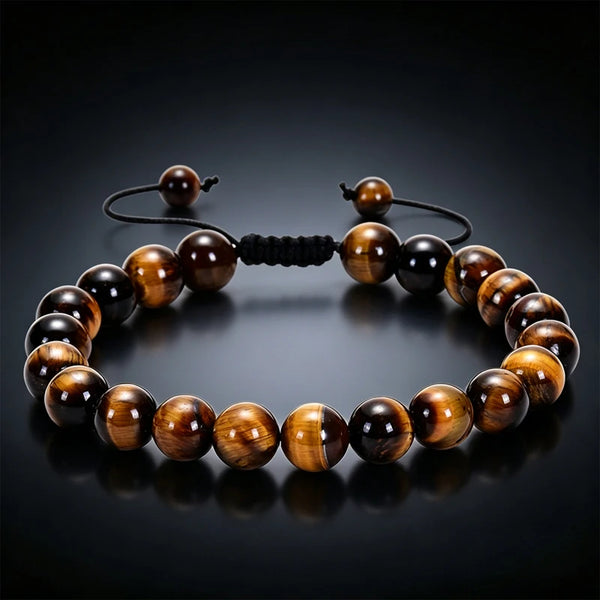 Ember Tiger's Eye Beaded Bracelet