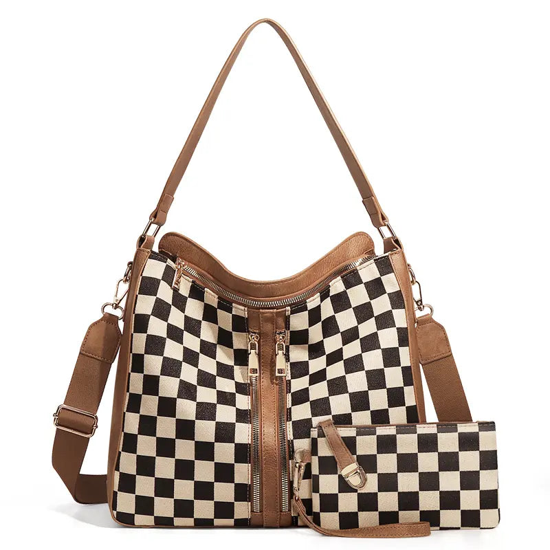Gambit Checkered Bag & Pouch