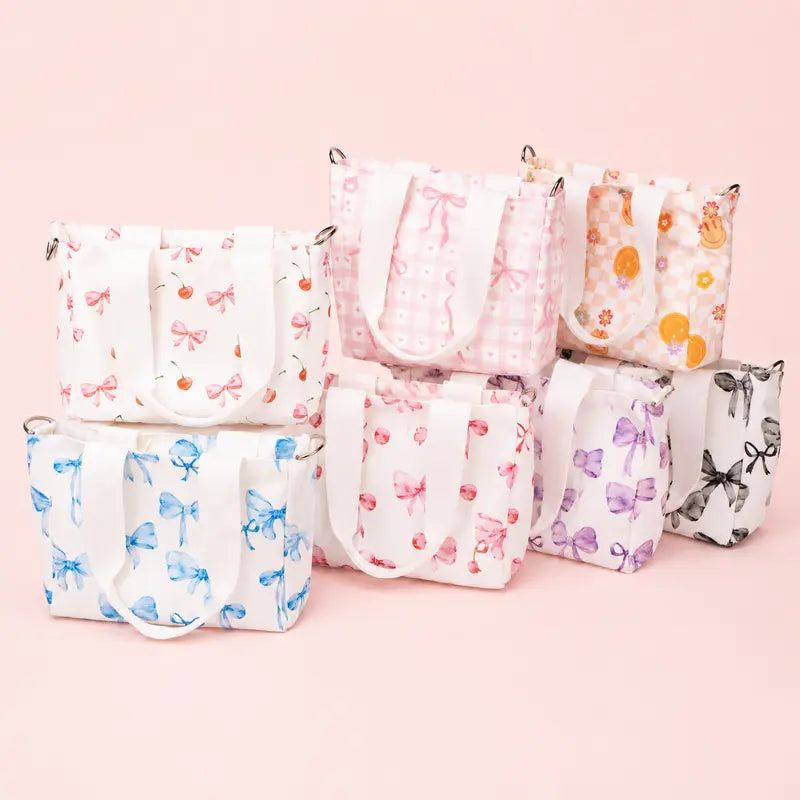 Cherry Bomb Bow Mini Tote