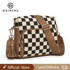 Tartan Tassel Crossbody Bag
