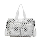 Cheeky Polka-Dot Pocket Tote