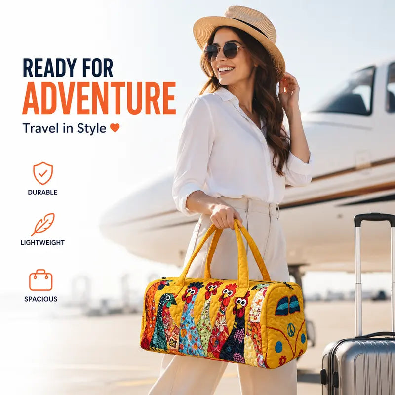 Wanderlust Patchwork Weekender