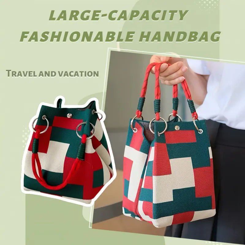 Regatta Colour-Block Bucket Bag