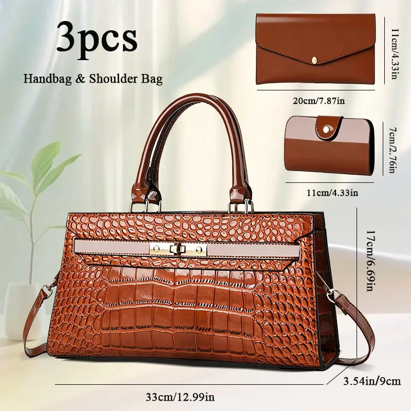 Predator Croc-Effect Bag Trio