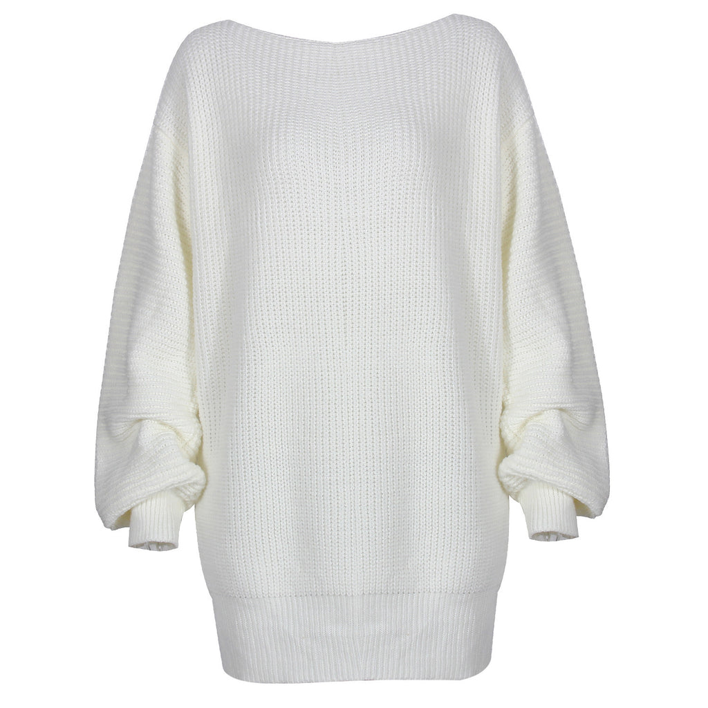 Stay Awhile Off-Shoulder Sweater Dress