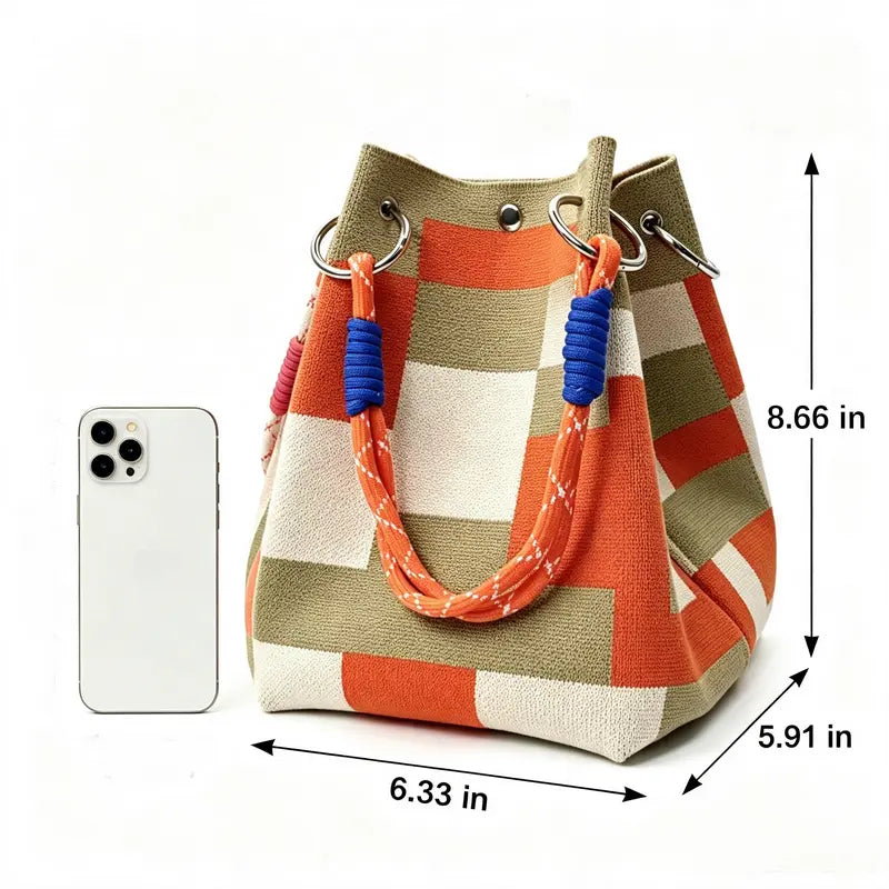 Beach Club Mini Woven Bucket Bag
