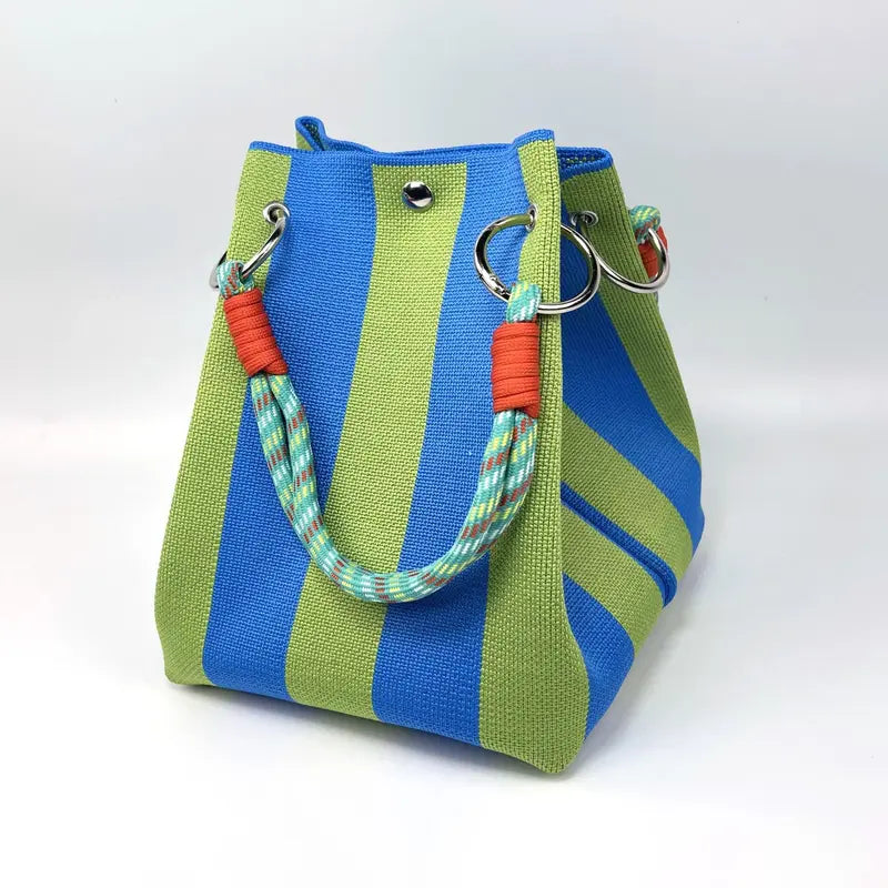 Beach Club Mini Woven Bucket Bag