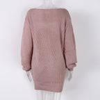 Stay Awhile Off-Shoulder Sweater Dress