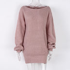 Stay Awhile Off-Shoulder Sweater Dress