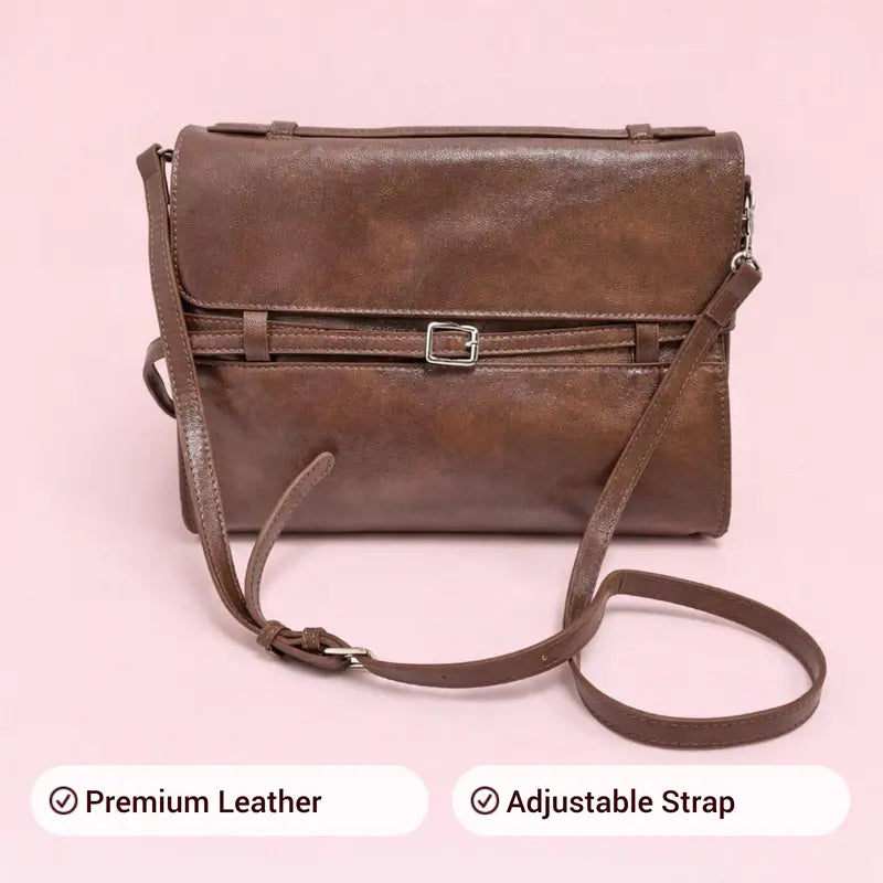 Glam Buckle Flap Bag
