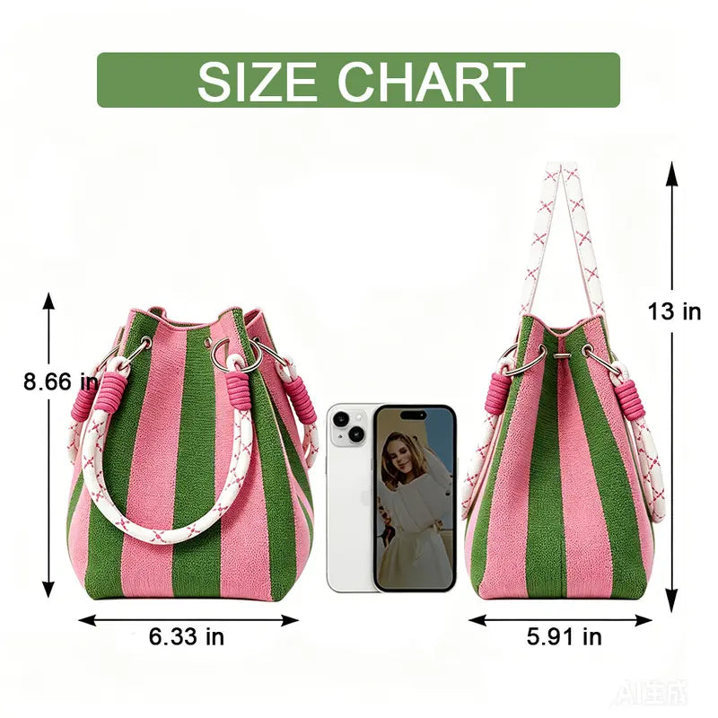 Beach Club Mini Woven Bucket Bag