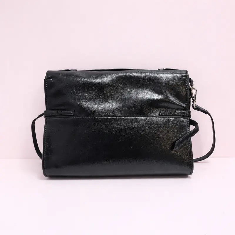 Glam Buckle Flap Bag