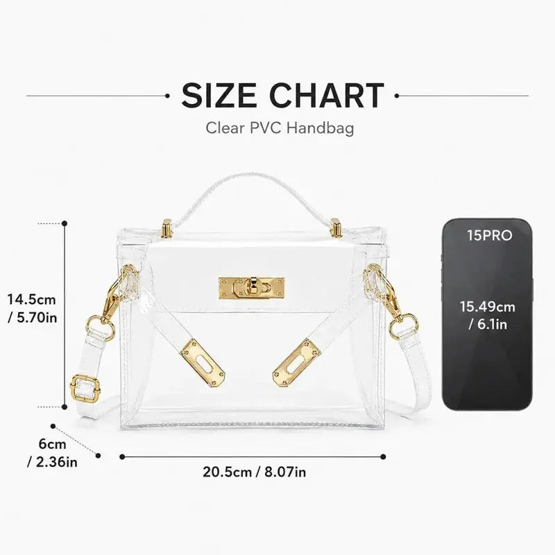 Glass Slipper Clear Mini Satchel