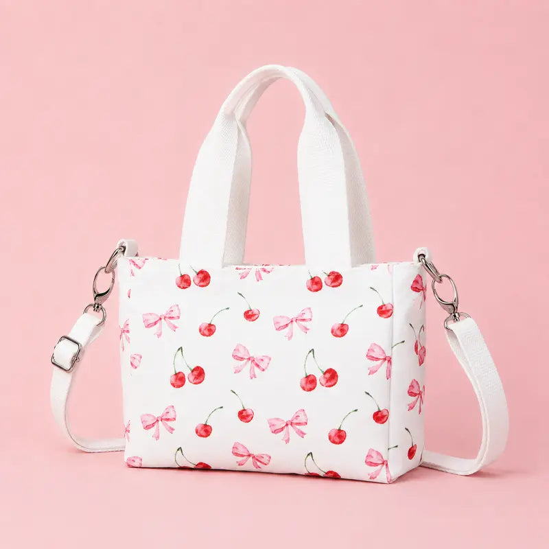 Cherry Bomb Bow Mini Tote