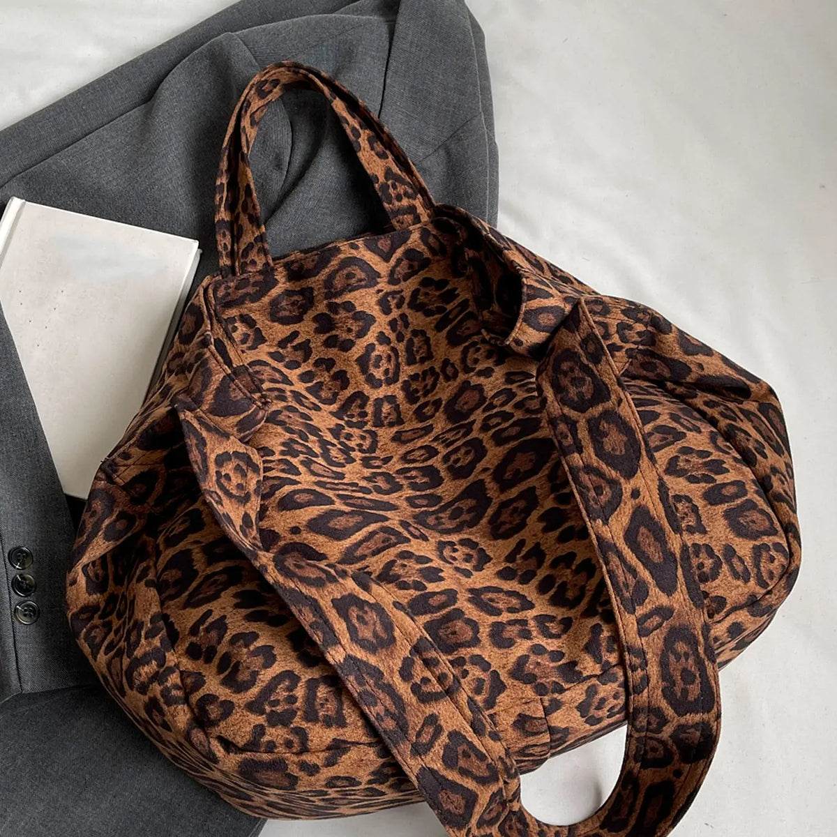 Wildcat Leopard Slouch Bag