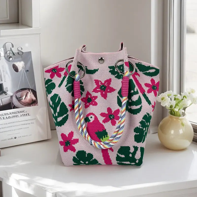 Beach Club Mini Woven Bucket Bag