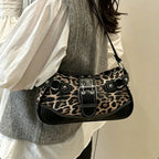 Untamed Leopard Buckle Bag