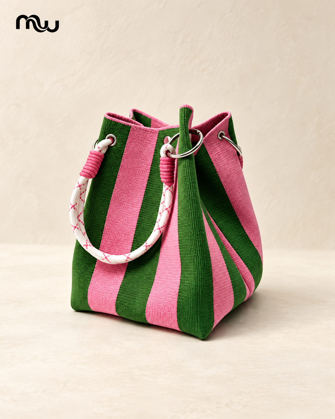 Beach Club Mini Woven Bucket Bag