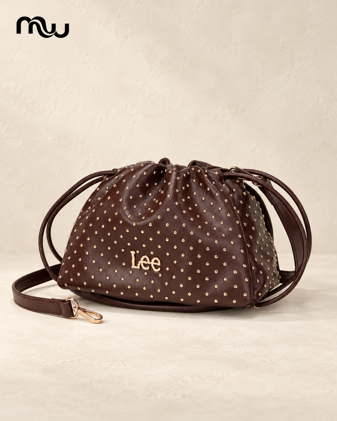 Backstage Studded Drawstring Bag