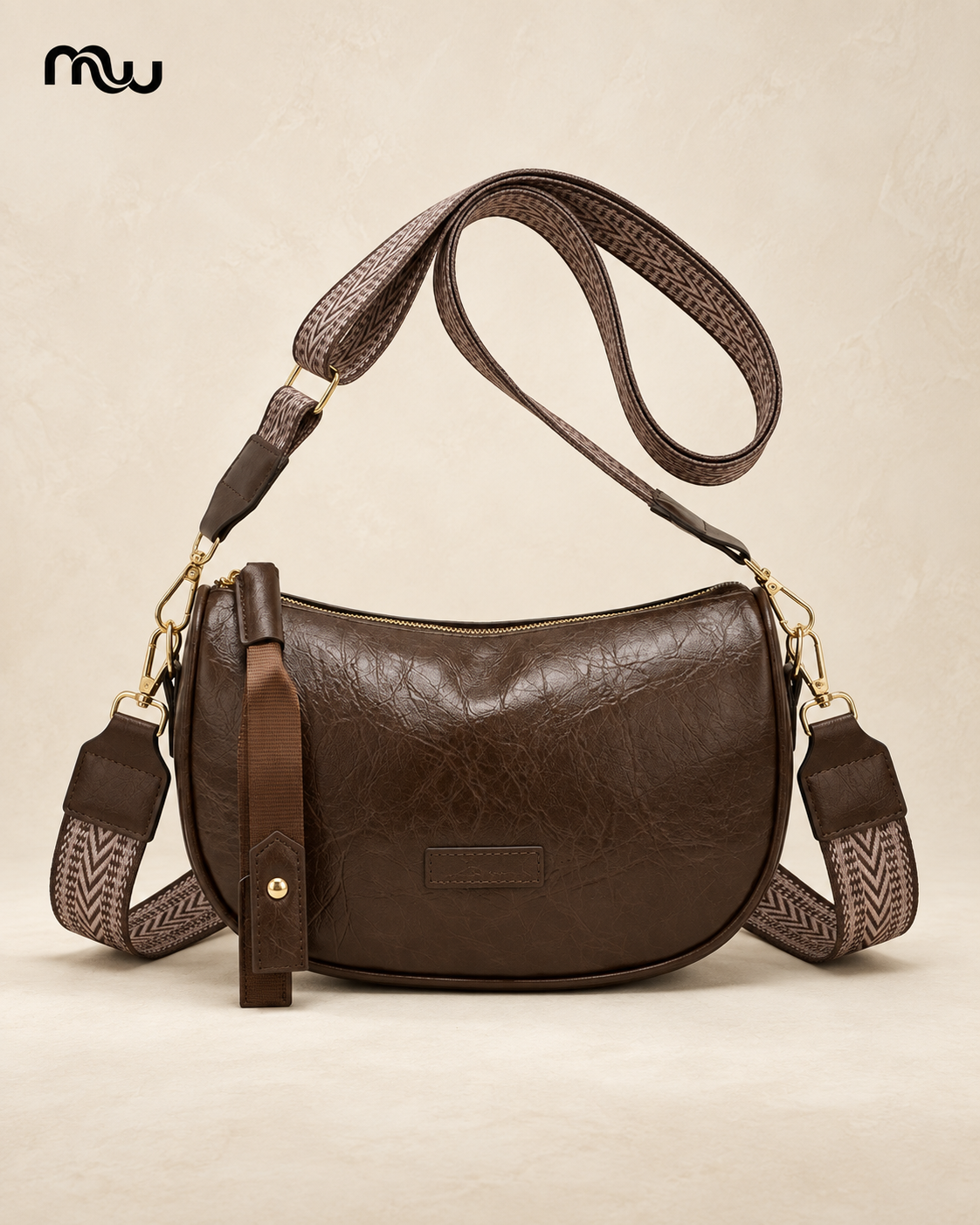 Eclipse Crescent Crossbody Bag