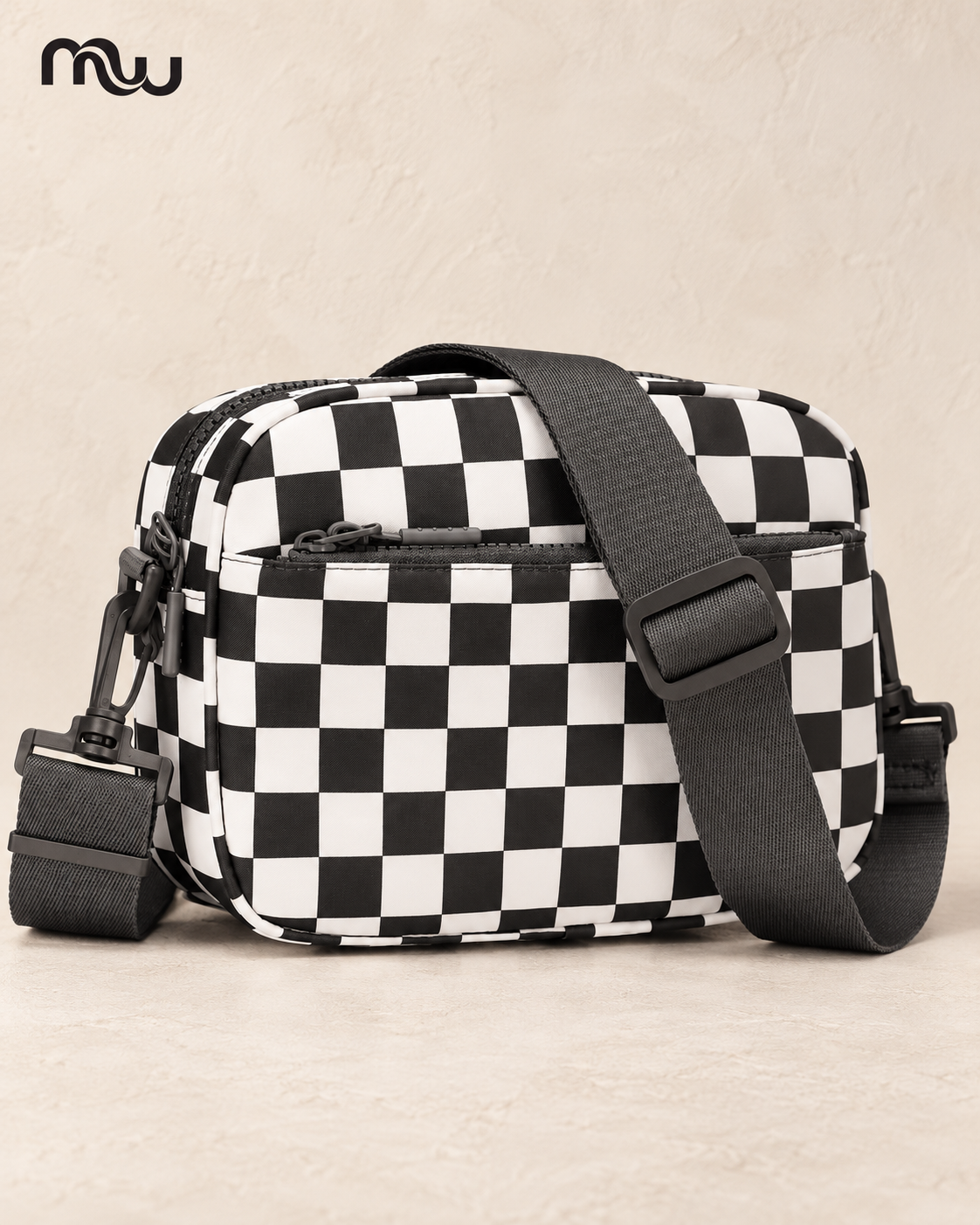 Domino Checkered Crossbody Bag