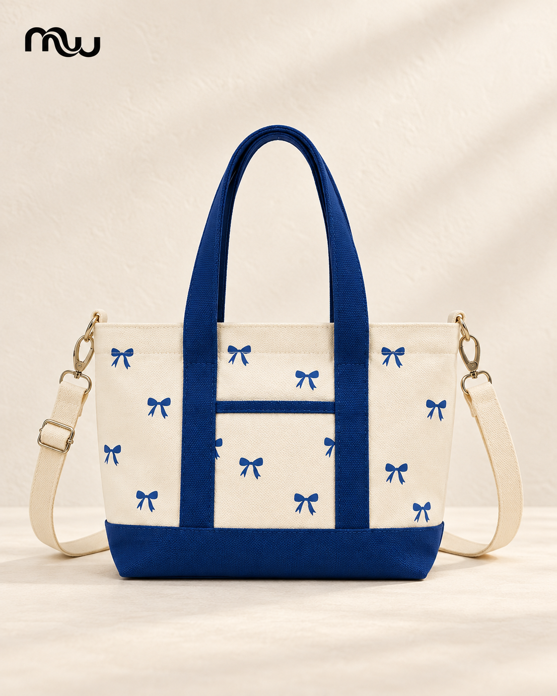 Sailor Blue Bow Tote