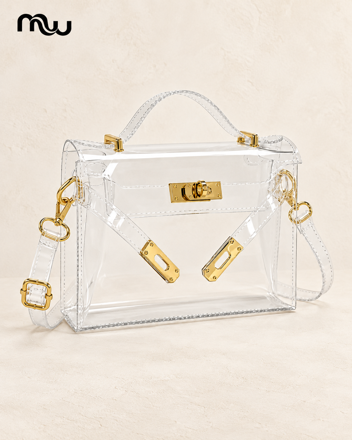 Glass Slipper Clear Mini Satchel