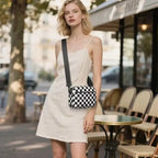 Domino Checkered Crossbody Bag
