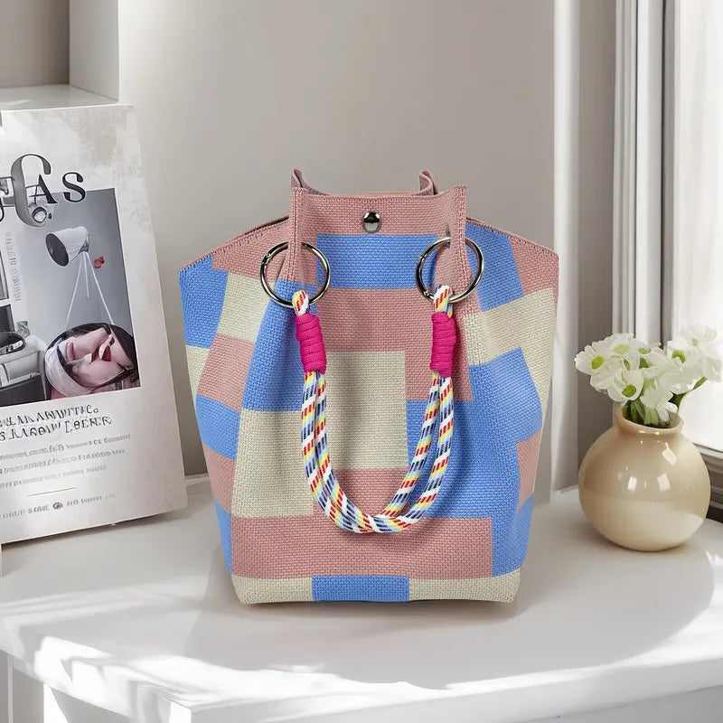 Beach Club Mini Woven Bucket Bag