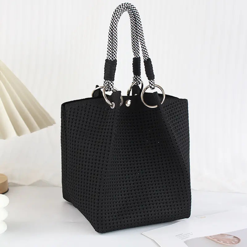Beach Club Mini Woven Bucket Bag