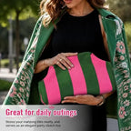 Candy Stripe Frame Pouch