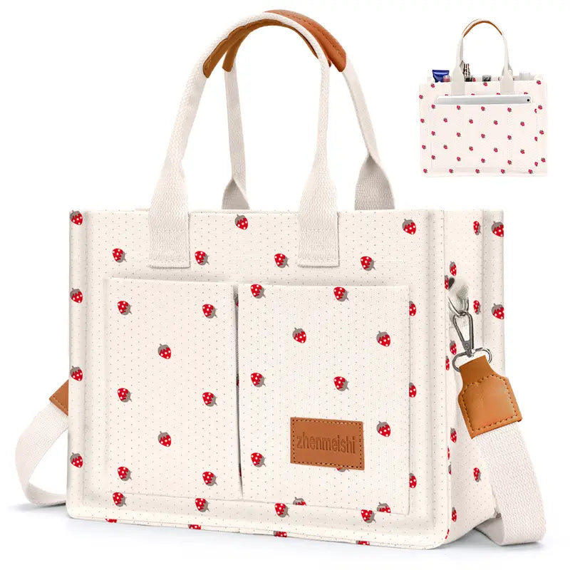 Checkmate Checkered Pocket Tote