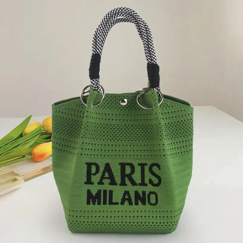 Beach Club Mini Woven Bucket Bag
