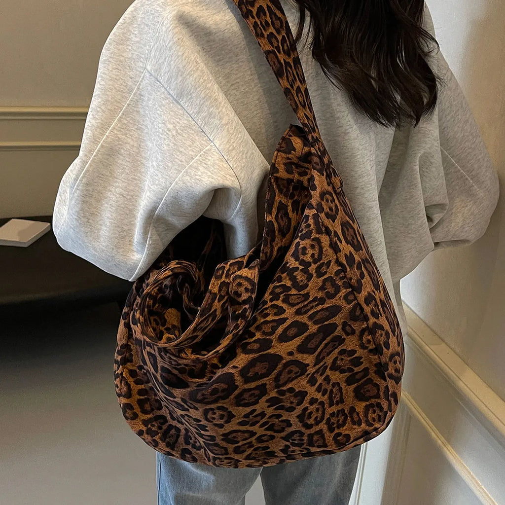 Wildcat Leopard Slouch Bag