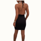 After Hours Crystal-Strap Bodycon Dress