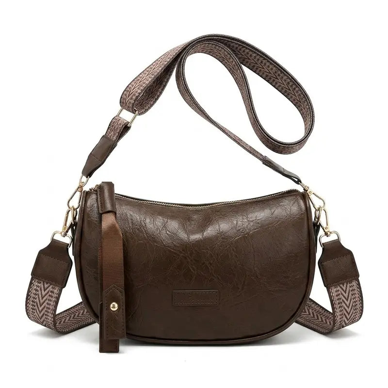 Eclipse Crescent Crossbody Bag