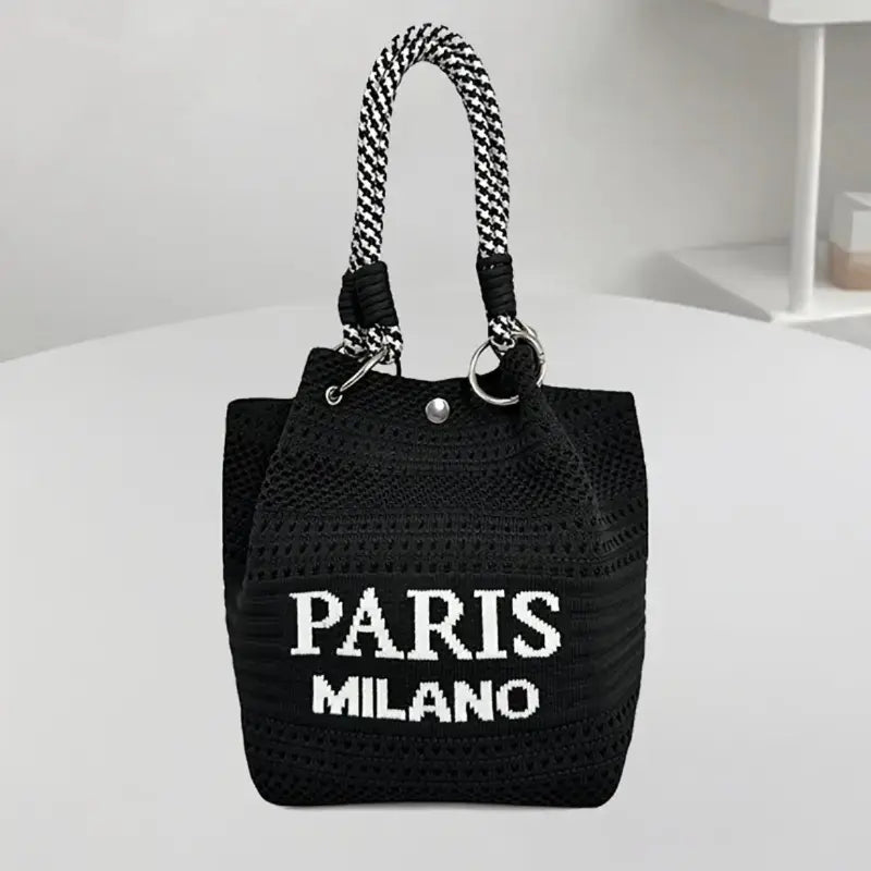 Beach Club Mini Woven Bucket Bag