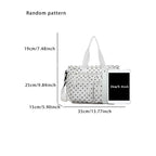 Cheeky Polka-Dot Pocket Tote