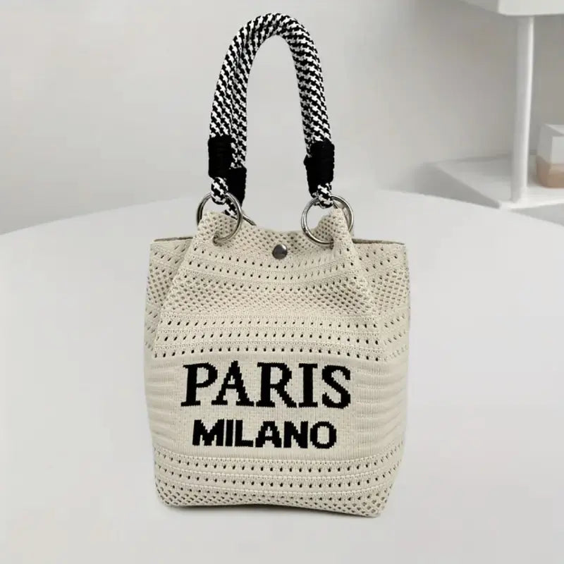 Beach Club Mini Woven Bucket Bag