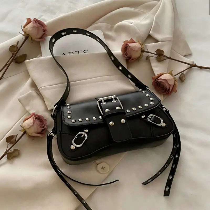 Riot Studded Shoulder Bag