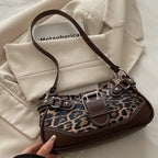 Untamed Leopard Buckle Bag