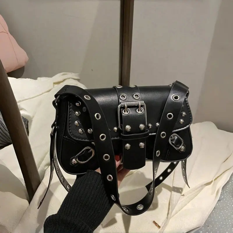 Riot Studded Shoulder Bag
