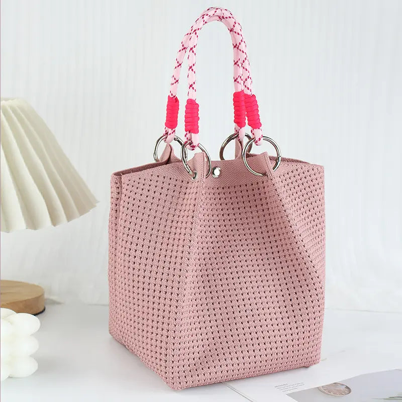 Beach Club Mini Woven Bucket Bag
