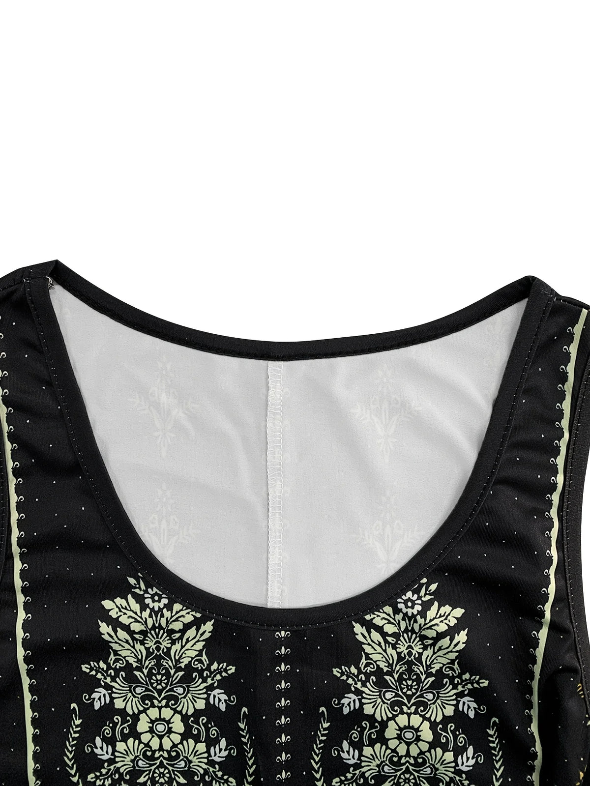 Golden Hour Ornate Print Sleeveless Dress