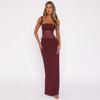 After Hours Lace-Waist Maxi Dress