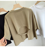Open Secret Cut-Out Back Tee
