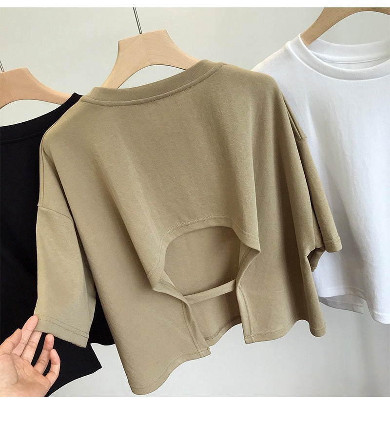 Open Secret Cut-Out Back Tee