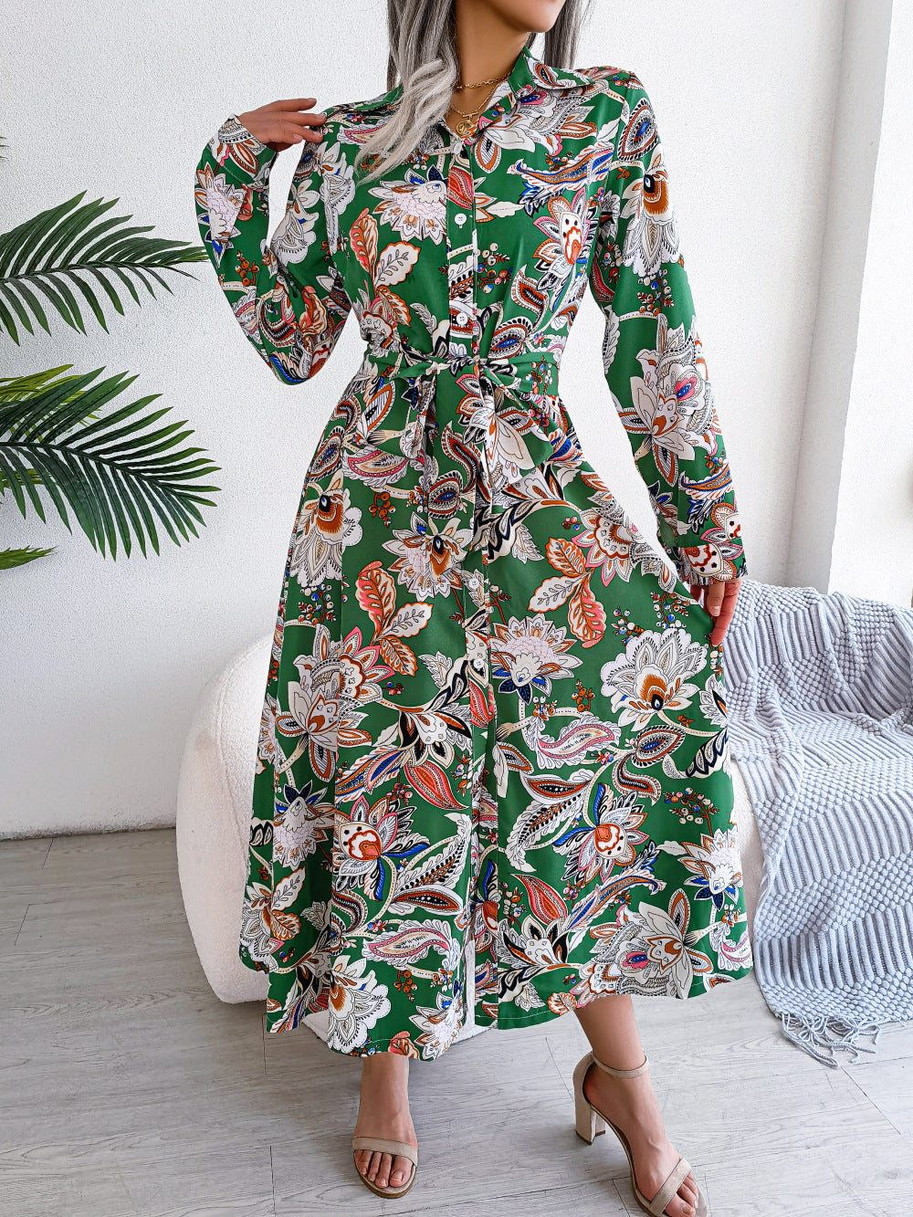 Wanderlust Paisley Shirt Dress