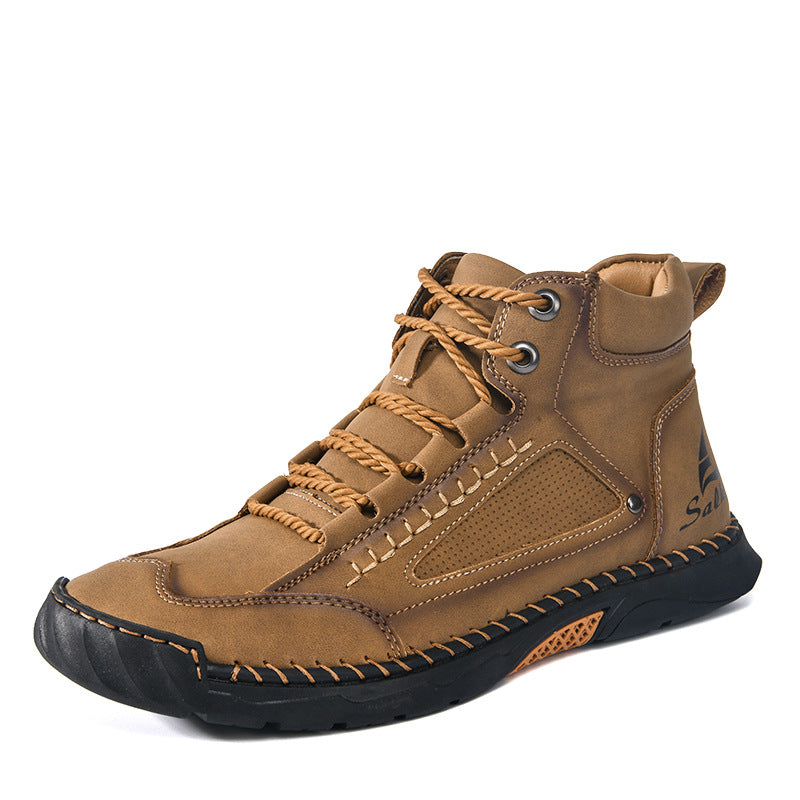 Blue Horizon Lace-Up Ankle Boots